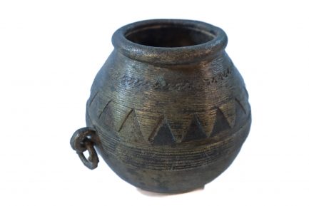 Brass Triangular Pattern Pot