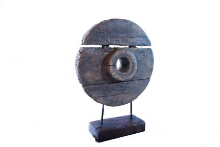 Wooden Wheel on a Stand (Larger)