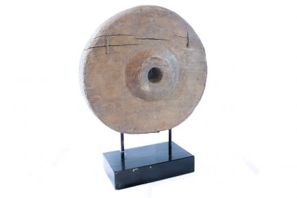 Wooden Wheel with Black Wood (Larger)