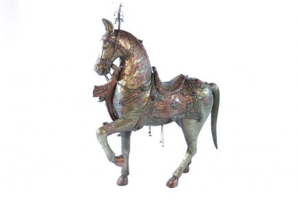 Horse Statue with Chains