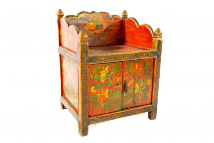 Antique Tibetan Hand-painted Altar Cabinet