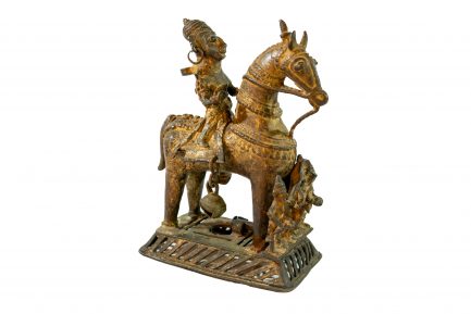 Antique Indian Bastar Dhokra Bronze Figural Group