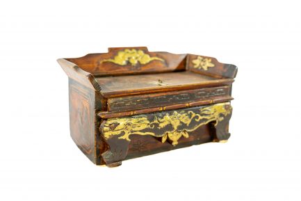 Antique Chinese Hardwood Artist Box / Jewelry Dresser Chest