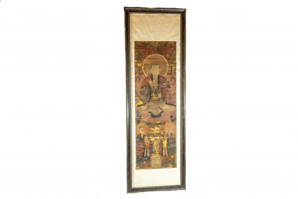 19th-Century Japanese Buddhist Temple Painting on Silk