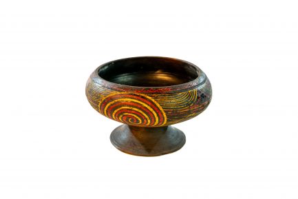 Antique Chinese Yi Lacquerware Pedestal Bowl