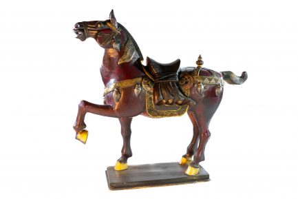 Large Chinese Tang Dynasty-Style War Horse Statue