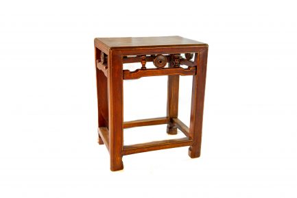 Antique Chinese Elm (Jumu) Joint Stool Side Table