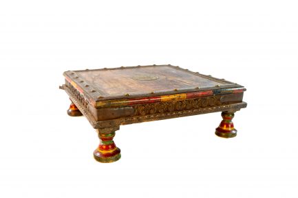 19th Century Antique Indian Bajot Low Table