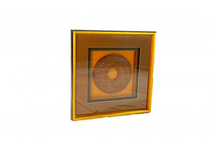 Large Framed Chinese Archaic Style Dark Bi Disc