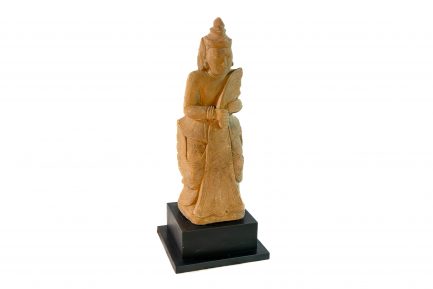 Carved Sandstone Figure of a Devata Attendant