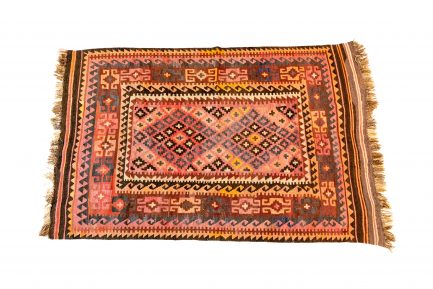 Vintage Afghan Maimana Tribal Kilim Rug