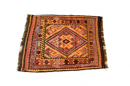 Vintage Afghan Kilim Flatweave Rug
